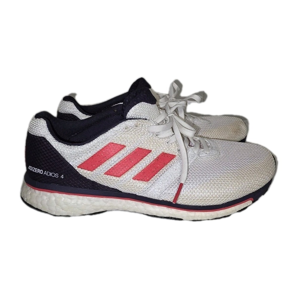 🔥 Adidas Adizero Adios 4 Running Shoes 8.5 EUC Boost Cushioning‎ Lightweight 🏃
